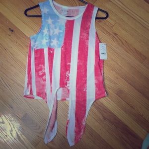 Red white and blue tank top